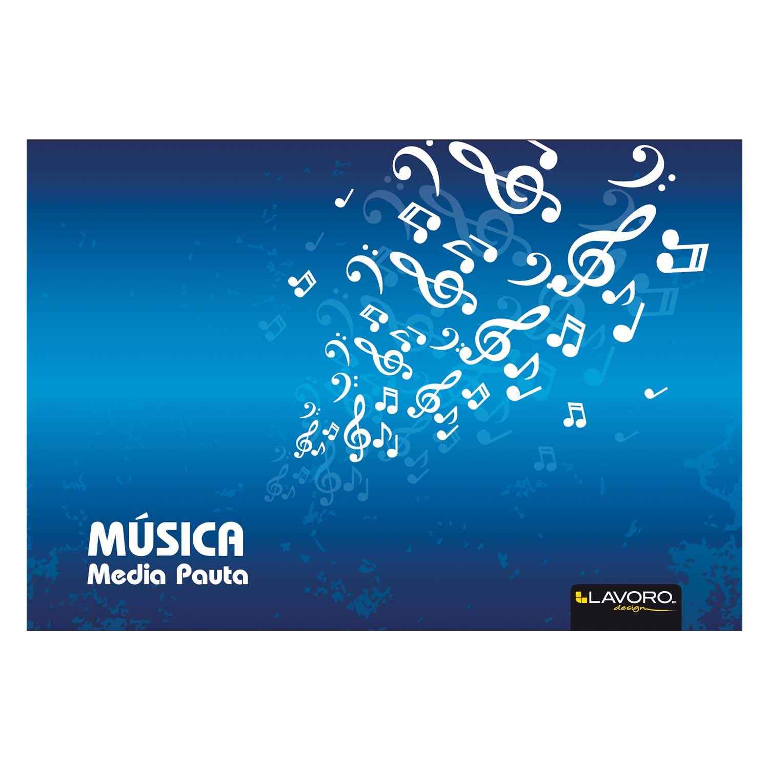 Cuaderno Música 1/2 Pauta 10 Hojas Des | Lavoro